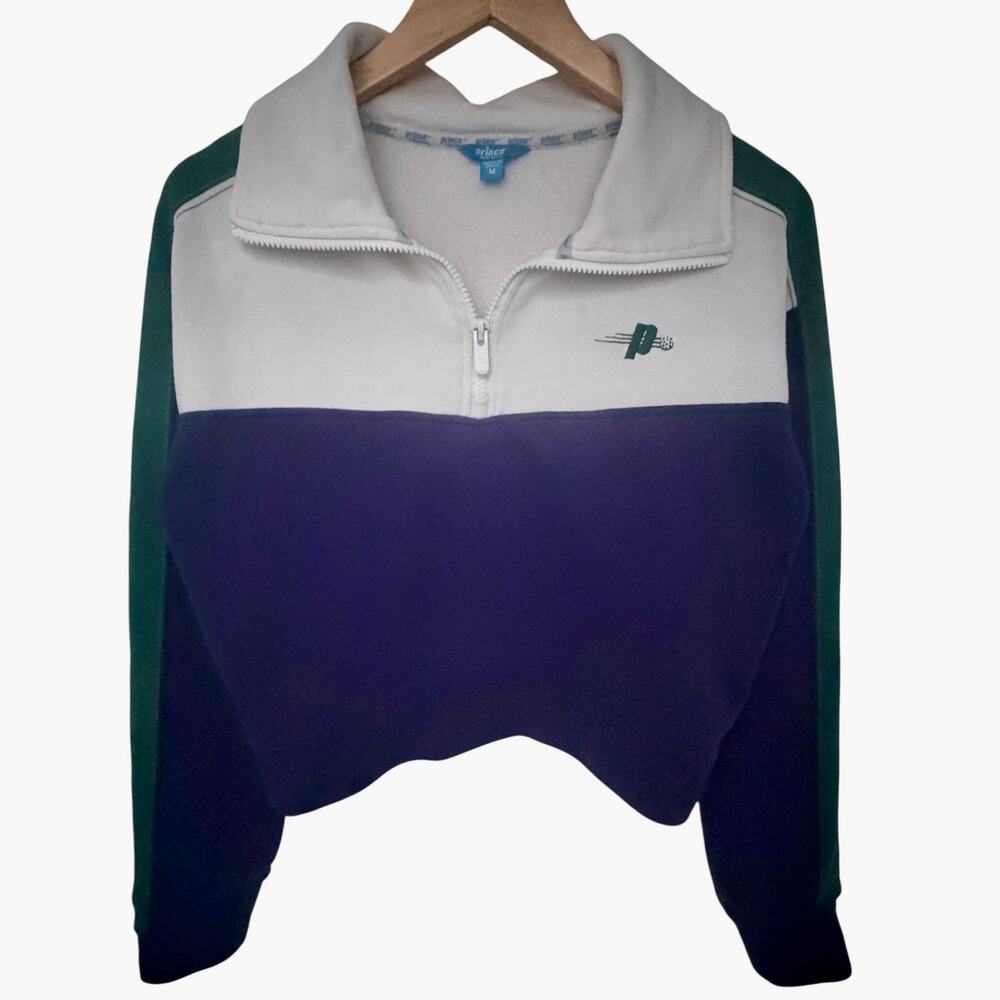 Prince Pickleball Quarter Zip Womens M Colorblock Sweatshirt